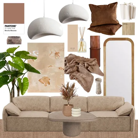 Pantone Colour of The Year 2025 - Inspired Living Room Moodboard Interior Design Mood Board by Lighting Illusions on Style Sourcebook