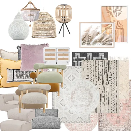 Boho  theme Interior Design Mood Board by Decor n Design on Style Sourcebook