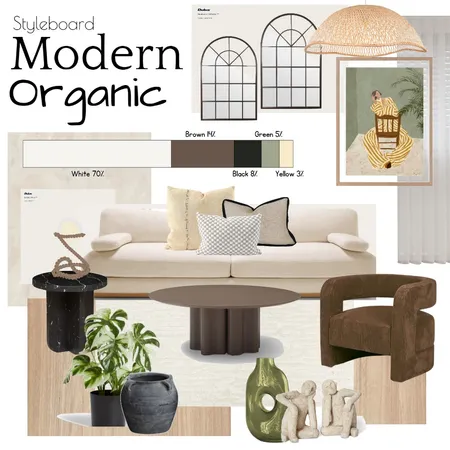 Modern Organic Style Board Interior Design Mood Board by saskiafisher on Style Sourcebook