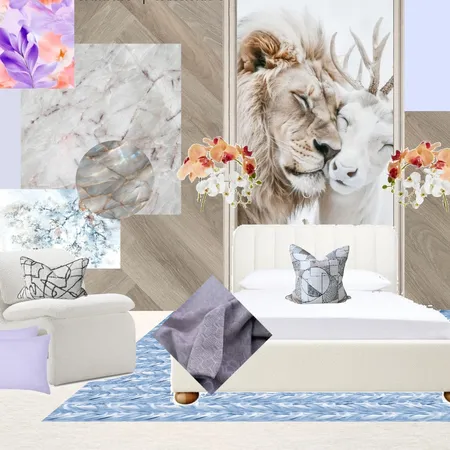 Playful Pastel Farmhouse bedroom Interior Design Mood Board by SilverOwl on Style Sourcebook