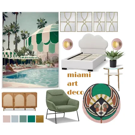Miami Art decoke Interior Design Mood Board by Isabellechen621 on Style Sourcebook
