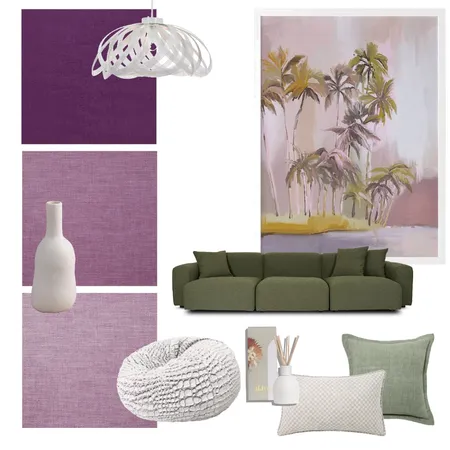 purple green Interior Design Mood Board by alkiralovesmalik on Style Sourcebook