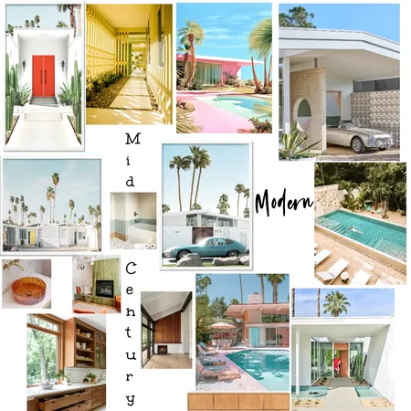 Mid Century Modern Mood Board Interior Design Mood Board by angelabshepherd@gmail.com on Style Sourcebook
