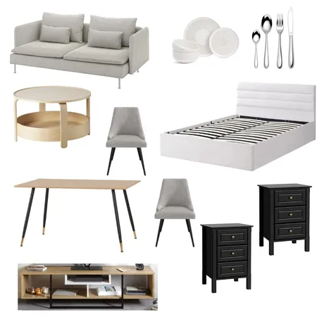 Handover 2 bed living room final Interior Design Mood Board by Lovenana on Style Sourcebook