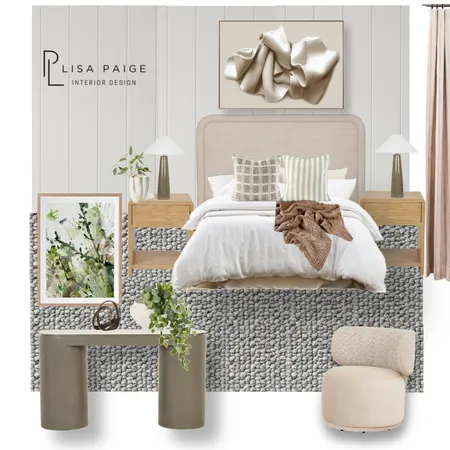 Serene Guest Bedroom Moodboard Interior Design Mood Board by Lisa Paige Design on Style Sourcebook