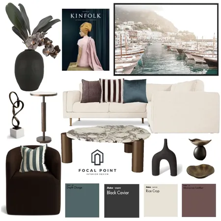 Chocolate Burgundy and Jade Lounge Interior Design Mood Board by Focal Point Interior on Style Sourcebook