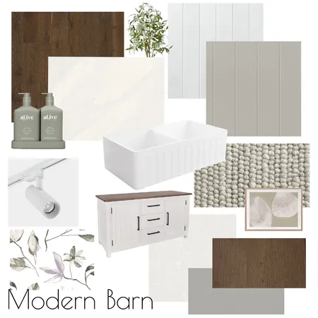 Modern Barn Interior Design Mood Board by Hermitage Building Group Pty Ltd on Style Sourcebook