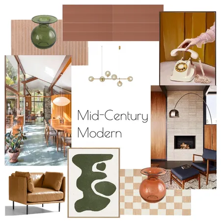 Mid-Century Modern Mood Board 1st Copy Interior Design Mood Board by Angie on Style Sourcebook