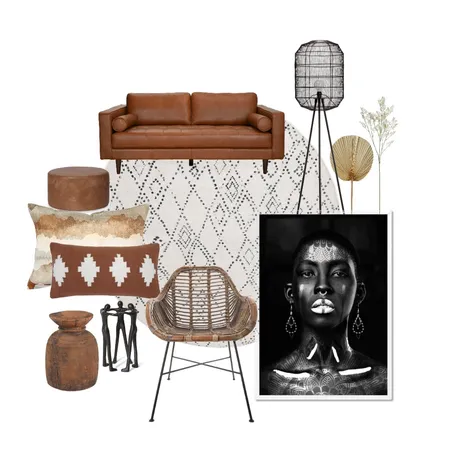 African Living Room Sample Board 2 Interior Design Mood Board by oliviaduane4 on Style Sourcebook