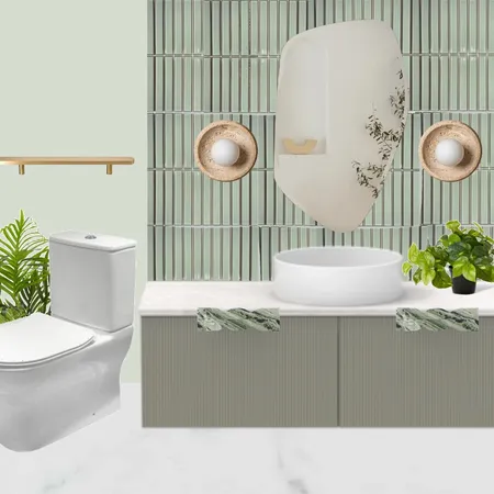 Green Bathroom Interior Design Mood Board by Hardware Concepts on Style Sourcebook