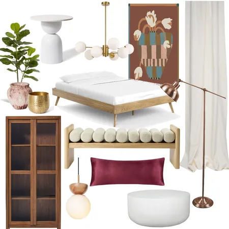 bedroom and reading nook Interior Design Mood Board by ntocikova@gmail.com on Style Sourcebook