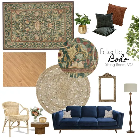 Eclectic Boho version 2 Interior Design Mood Board by thebohemianstylist on Style Sourcebook