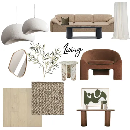 Earthy Living Moodboard Interior Design Mood Board by Project Abode on Style Sourcebook