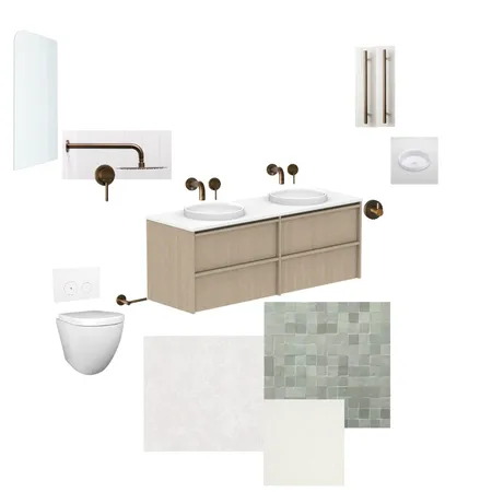 ensuite Interior Design Mood Board by SHE IS LIV on Style Sourcebook