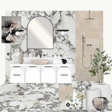 Medley Viola Calacatta Lux Bathroom Interior Design Mood Board by Carley & Co. Design on Style Sourcebook