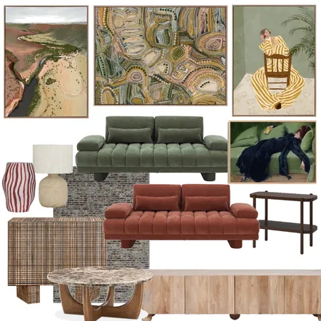 Apartment Greens & Terracotta Interior Design Mood Board by helzy on Style Sourcebook