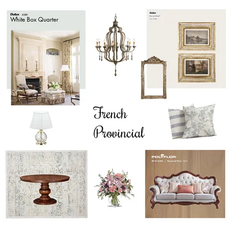 Living Room French Provnewnew Interior Design Mood Board by Angie on Style Sourcebook
