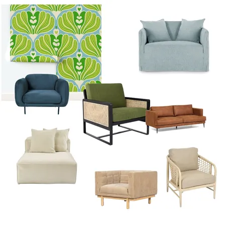 Serene Heart Flowers - blue green Interior Design Mood Board by Happy Wolf of Fortune on Style Sourcebook
