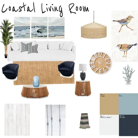 Coastal Living Room Interior Design Mood Board by jeansprague on Style Sourcebook
