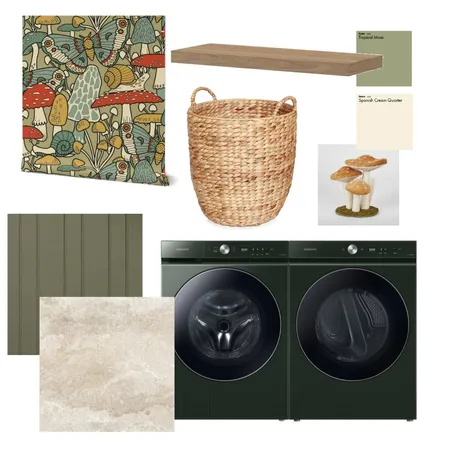 Whimsical Laundry Room Interior Design Mood Board by latheandquill on Style Sourcebook