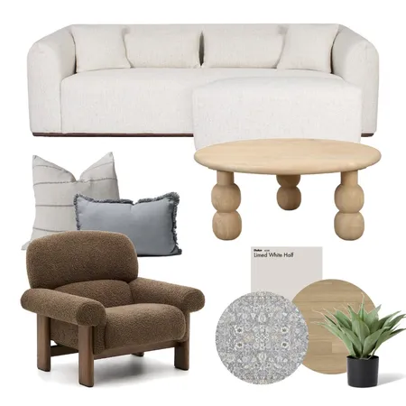 Modern Organic Living Room Interior Design Mood Board by saba488 on Style Sourcebook