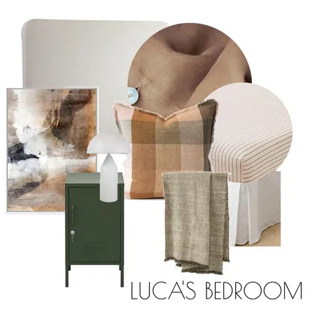 LUCAS BEDROOM Interior Design Mood Board by Lucy Furniss Design on Style Sourcebook