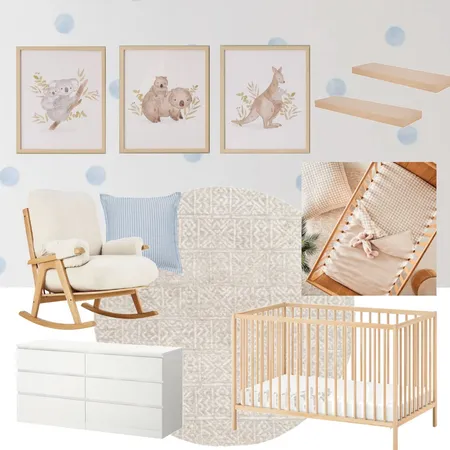 Terry Nursery Interior Design Mood Board by Eliza Grace Interiors on Style Sourcebook
