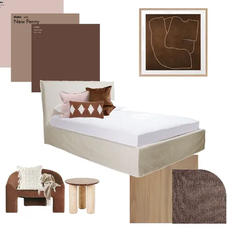 Mocha bedroom Interior Design Mood Board by Down to Earth Interiors on Style Sourcebook