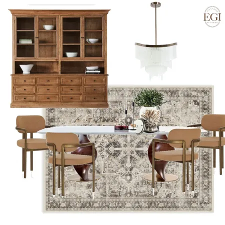 Neo Classical Dining Room Interior Design Mood Board by Eliza Grace Interiors on Style Sourcebook