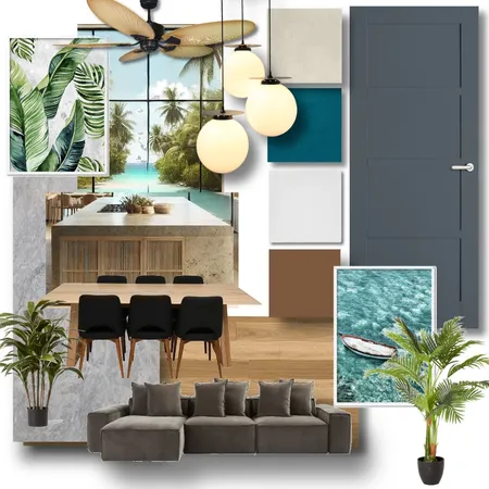 Split Wing Tropical Material Board Interior Design Mood Board by MoMo20141 on Style Sourcebook