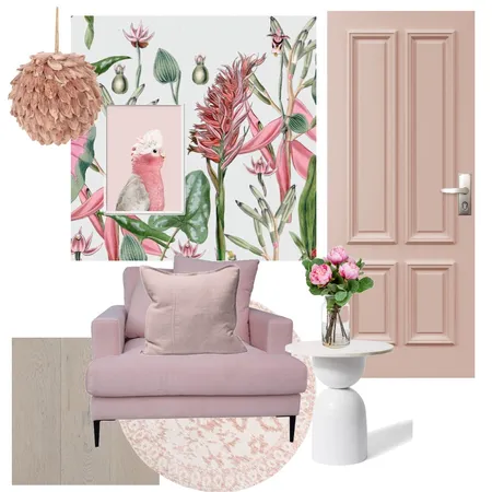 Pink Sitting Room Interior Design Mood Board by Nays33 on Style Sourcebook