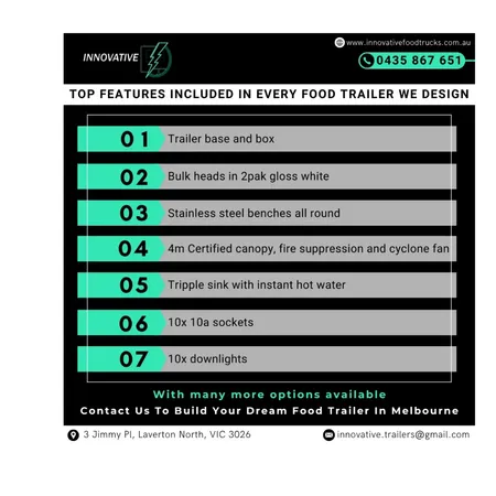 Top Features Included in Every Food Trailers We Design Interior Design Mood Board by Innovativefoodtruckstrailers on Style Sourcebook