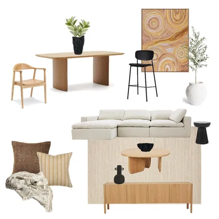 Brooke Russell - Living and Dining Interior Design Mood Board by Simplestyling on Style Sourcebook