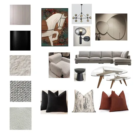 مود بورد صالة الرشيد Interior Design Mood Board by loula Baz on Style Sourcebook