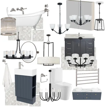 20 SUFFOCK ST, BATHROOM CONCEPT Interior Design Mood Board by Spruce Property Co on Style Sourcebook