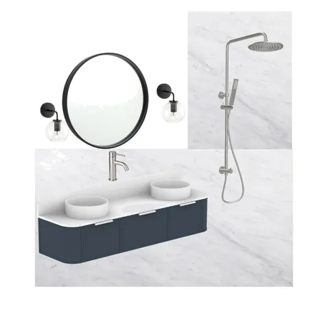 bath moodboard - light blue carrara - 6 azolla place Interior Design Mood Board by terra spatial design on Style Sourcebook