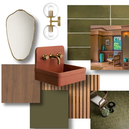 Mid Century Olive & Timber Interior Design Mood Board by Claire_CCS on Style Sourcebook