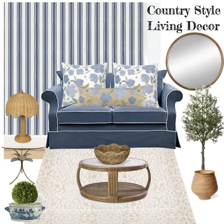 Country Style Living Decor Interior Design Mood Board by Nicky Rose Creative on Style Sourcebook