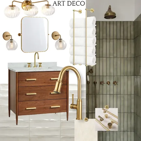 ART DECO BATHROOM Interior Design Mood Board by Samia45 on Style Sourcebook