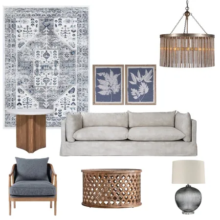 Living Room (blue) Interior Design Mood Board by gracef on Style Sourcebook
