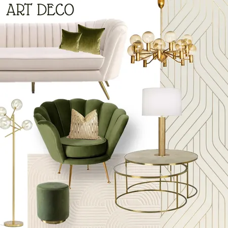 ART DECO living room Interior Design Mood Board by Samia45 on Style Sourcebook
