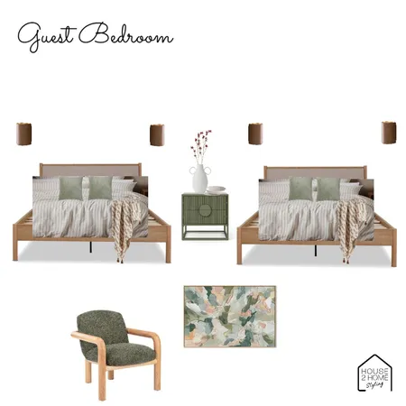 Guest Bedroom 2 - Bedroom Interior Design Mood Board by House 2 Home Styling on Style Sourcebook