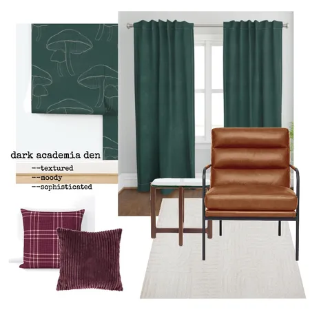 Dark Academia Den Interior Design Mood Board by by Jill Miller on Style Sourcebook