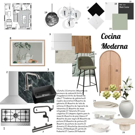 Cocina moderna Interior Design Mood Board by Elizabet Santos on Style Sourcebook