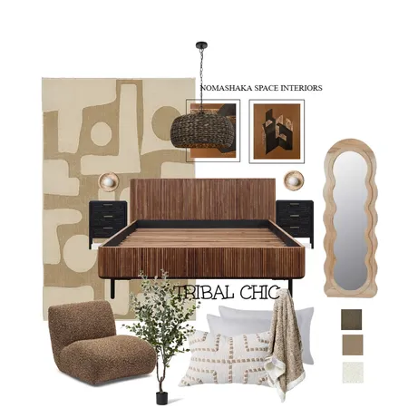 Tribal Chic Bedroom Interiors Interior Design Mood Board by Nomashaka Space Interiors on Style Sourcebook