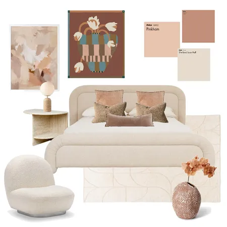 Dusty rose dreaming - bedroom Interior Design Mood Board by Room with a View on Style Sourcebook