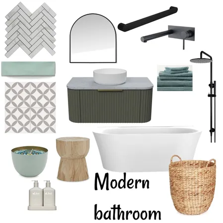 modern bathroom Interior Design Mood Board by Sjarn on Style Sourcebook