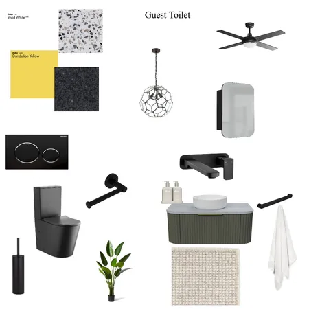 Guest Toilet - WC Interior Design Mood Board by Nobs on Style Sourcebook