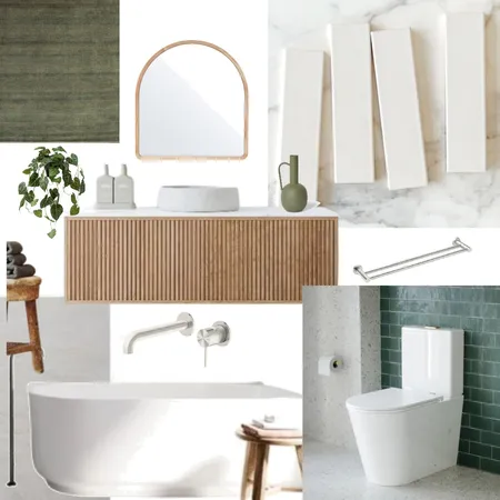 Cam & Jules Family Bathroom Reveal Interior Design Mood Board by The Blue Space on Style Sourcebook