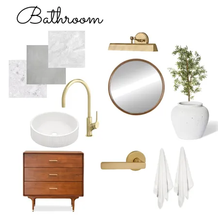 חדר רחצה ארונית וינטג' Interior Design Mood Board by kinneret silko on Style Sourcebook